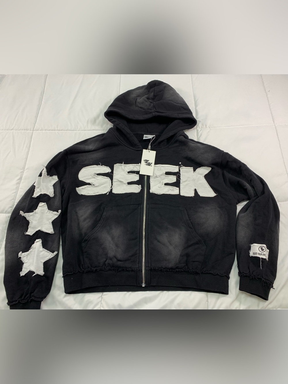 New TV zip up hoodie size M